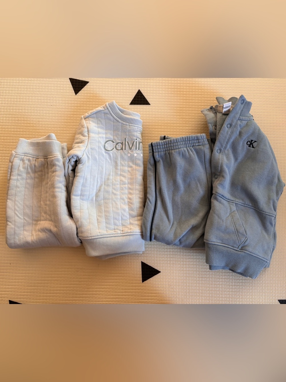2 Calvin Klein Toddler Blue Boy Outfits